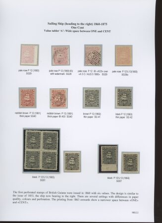 1860-76 The remarkable mint & used collection of Ship