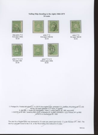 1860-76 The remarkable mint & used collection of Ship