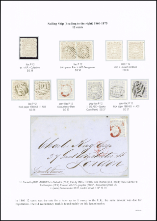 1860-76 The remarkable mint & used collection of Ship