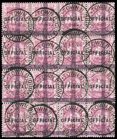 1878 Provisionals (2c) on 8c Rose, spectacular used