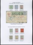 1889-1910 Keyplate Issues, three exhibition pages with