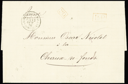 1870 (13 Oct.) Lettre des Pyrennées orientiales pour