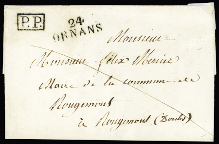 MP "24 Ornans" (28 x 11mm - 1832) pour Ornans au lieu