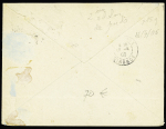 N°140 OBL CAD hexagonal à cercle interieur de levée exceptionnelle "Marseille Bouches du Rhone" (1908) sur lettre pour Bordeaux. TB