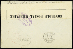 N°140 OBL CAD "Trésor et poste 179" (1916) sur lettre pour Lourenço Marques réexpédiée à Zanzibar avec au recto rare cachet rouge en Portugais "Passou pela censura". RR et TB