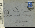 N°8 (France n°140) avec surcharge "Postes serbes" OBL