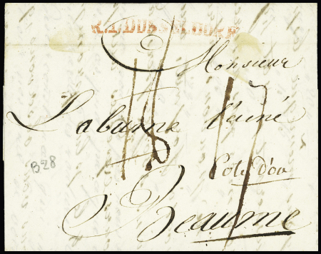 MP "deb 24 Baume" (23 x 8mm - 1808), ind 20. Rare et TB
