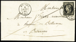 N°3 OBL CAD T15 "Maiche (24)" (9 janv 49) sur lettre pour Besançon. TB