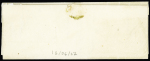 N°1, 10c bistre-jaune, OBL PC 2762 + T15 "Russey (24)" (1852) + boite rurale "K" non identifié sur lettre locale. TB