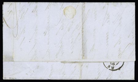 Lettre datée de Florence 1866 postée à Paris avec