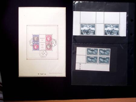 1925-50, Ensemble de timbres neufs en un classeurs