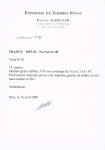 N°18 1f carmin Empire ND, un voisin, obl. PC 3710