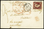 N°17A 80c carmin obl. PC 3710 +T15 Alger 1861 pour