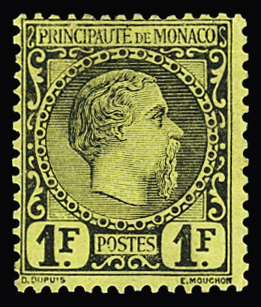 N°9 1f noir sur jaune Charles III, neuf **, TB
