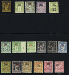 N°1 à 16 et n°23 à 33 séries complètes, plus n°18 signé A. Brun, neufs *, TB