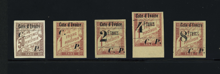 COLIS POSTAUX n°18 à 22 série complète, neufs *,