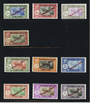 N°128 à 130 neufs **,  n°132 à 150, série complète (sauf n°139), neuf **, TB, n°128, 130, 134, 136 signés A. Brun