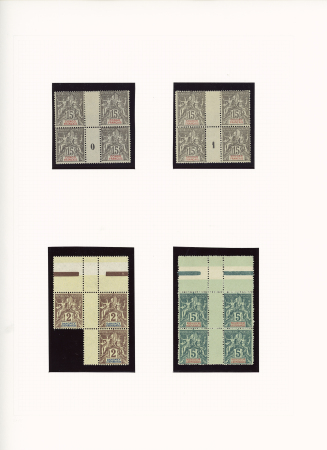 1892-1902, Collection de paire avec millésimes, type