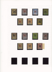 1912 Collection de type Groupe surchargés, 12 colonies