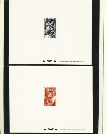 N°823 à 826, série des métiers (complète) en épreuve de luxe, TB
