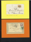1850-1874, Sélection de 28 lettres et 2 devants dont
