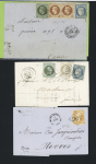 1850-1874, Sélection de 28 lettres et 2 devants dont