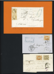 1850-1874, Sélection de 28 lettres et 2 devants dont