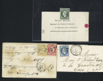 1850-1874, Sélection de 28 lettres et 2 devants dont