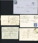9 marques postales et lettres affranchies de Cassel. TB
