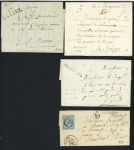 9 marques postales et lettres affranchies de Cassel. TB