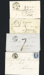 Le Cateau : 23 plis (marques postales et lettres affranchies). TB