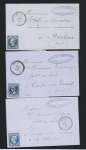 Cespin : 10 lettres affranchies dont PC 4419 et GC 1220 + T22 Crespin (ind 18 pour le PC 4419). TB