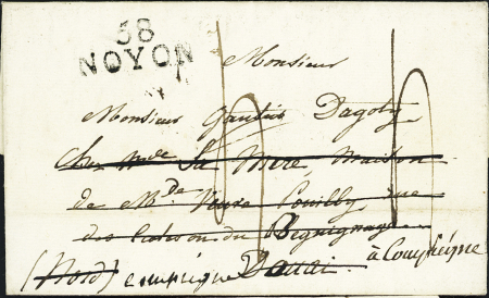 56 MP et lettres affranchies de Douai. Lot Varié. TB