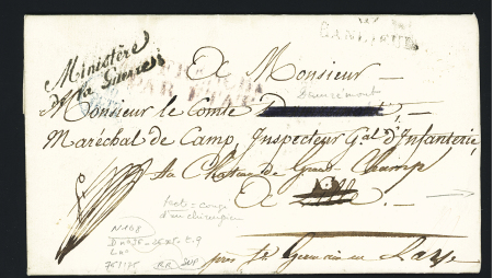 MP "Deb 57 Lille" (27 x 10mm, 1829), ind 15, frappe superbe. TB