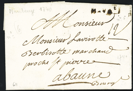 MP "MAUBe" (L6, 1740), ind 19. TB