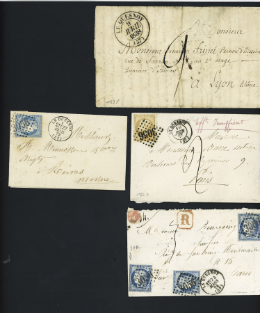 22 plis du Quesnoy dont MP "Le Quesnoy" (1795, avec certificat Pothion). TB lot