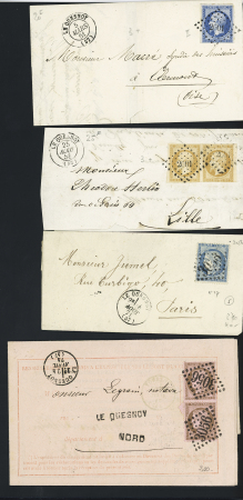 22 plis du Quesnoy dont MP "Le Quesnoy" (1795, avec certificat Pothion). TB lot