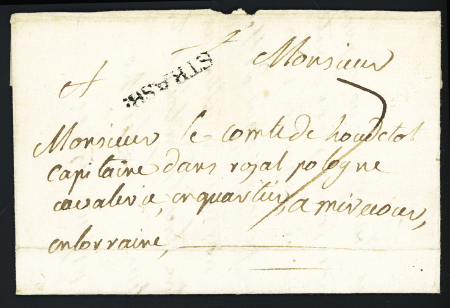 BAS RHIN : MP "Strasb" (L n°8, 1739), ind 21, ex collection