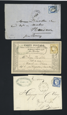 8 lettres avec convoyeurs stations + 6 convoyeurs lignes sur cartes postales - plupart du département du Nord. TB