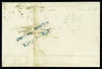 N°46 OBL PC du GC1 + T17 Abbeville (20 mars 71) sur lettre pour Neufchâtel en Bray avec griffe noire "taxe allemande" (50mm - type d'Abbeville) et taxe 10c au crayon rouge. TB