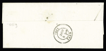 N°20 + 29 OBL GC 2598 + T17 Nancy (1 sept 1871 - 1er jour de tarif) sur lettre pour Metz avec Alsace n°5 en paire annulée croix au crayon bleu. RR et TB
