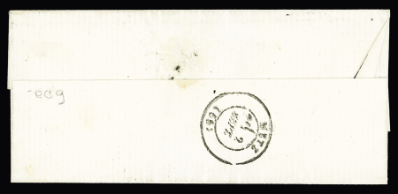 N°20 + 29 OBL GC 2598 + T17 Nancy (1 sept 1871 - 1er jour de tarif) sur lettre pour Metz avec Alsace n°5 en paire annulée croix au crayon bleu. RR et TB