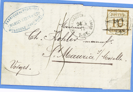 Alsace n°5 OBL CAD "Muhlhausen im Elsass" (26.2.71)