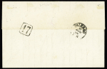 N°31, 2 pièces, OBL ancre noire + cachet rect noir Piroscafi postali francesi" + CAD rond noir "Ligne X PAQ. FR. n°2" (1869) sur lettre de Marseille pour Palerme. TB