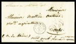 Bouches du Rhône : cursive "12 Alboron" au verso en arrivée (1852), ind 23, rare et TB