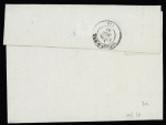 N°90 OBL CAD "Marseille L. de Philippeville" (1884) sur lettre pour Toulon (Salles n°553) répété à ôté. TB