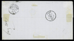 N°75 ° 79 OBL CAD "Alger bat à vap" (1877) sur lettre pour Amsterdam (Salles n°492). Jolie pièce