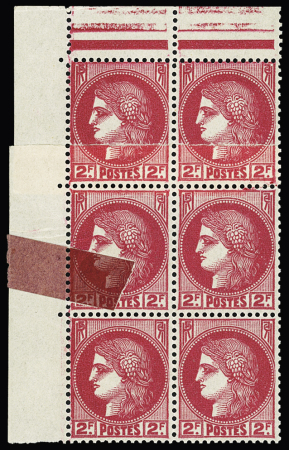 N°372 - lot de variétés dont un bloc de 6 avec raccord et sonnette rouge. TB