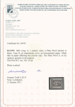 1pi Black, plate proof (Type IV), four good margins,
