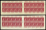4 carnets du n°191 : Evian (S 89) - Grey Poupon (S 90) - Le Secours (S 90) - Le Secours (S88). TB. Cote 1000€